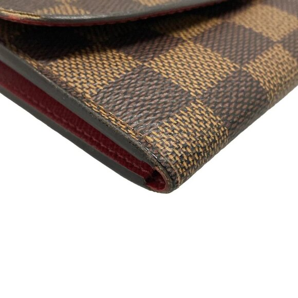 LOUIS VUITTON Portefeuille Emilie Rouge Damier - Long Wallet 390-090125 - Picture 3 of 8